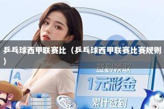 乒乓球西甲联赛比（乒乓球西甲联赛比赛规则）